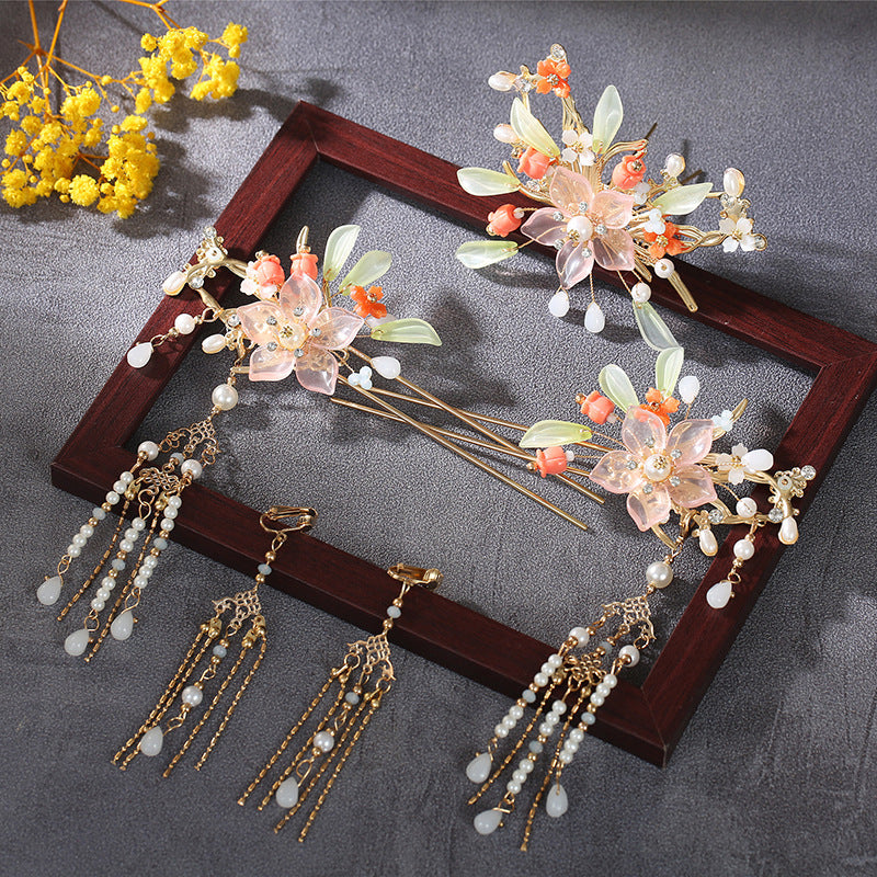 Tassel Full Set Antique Hair Clasp Chinese Style Classical Simplicity Hair Accessories