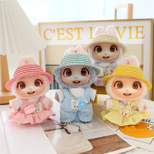 5PCS-Set Cute Hat Shoes Doll Clothes Outfit Set For LABUBU 15CM-17CM Doll, Adorable Dress Up Accessories For Doll - Dolls Not Included