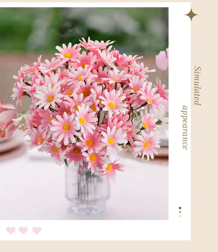 1Pc Artificial Simulation Flowers Handheld Silk Chrysanthemum Wedding Bridal Bouquets Home Vase Outdoor Garden Festival Diy Gift