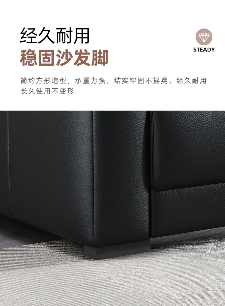 Office Sofa Is Simple, Modern Boss Business Reception, Small Three-person Sleeping Sofa Coffee Table