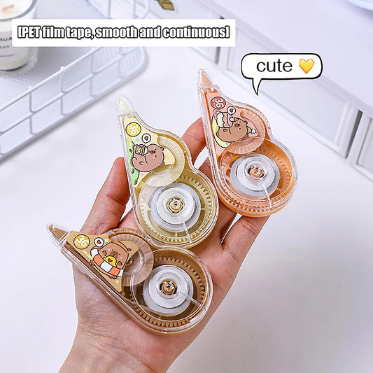 Capybara Cartoon White Out Corrector Correction Tape Decoration Stickers Stationery Gift Student Stationery Office Supplies