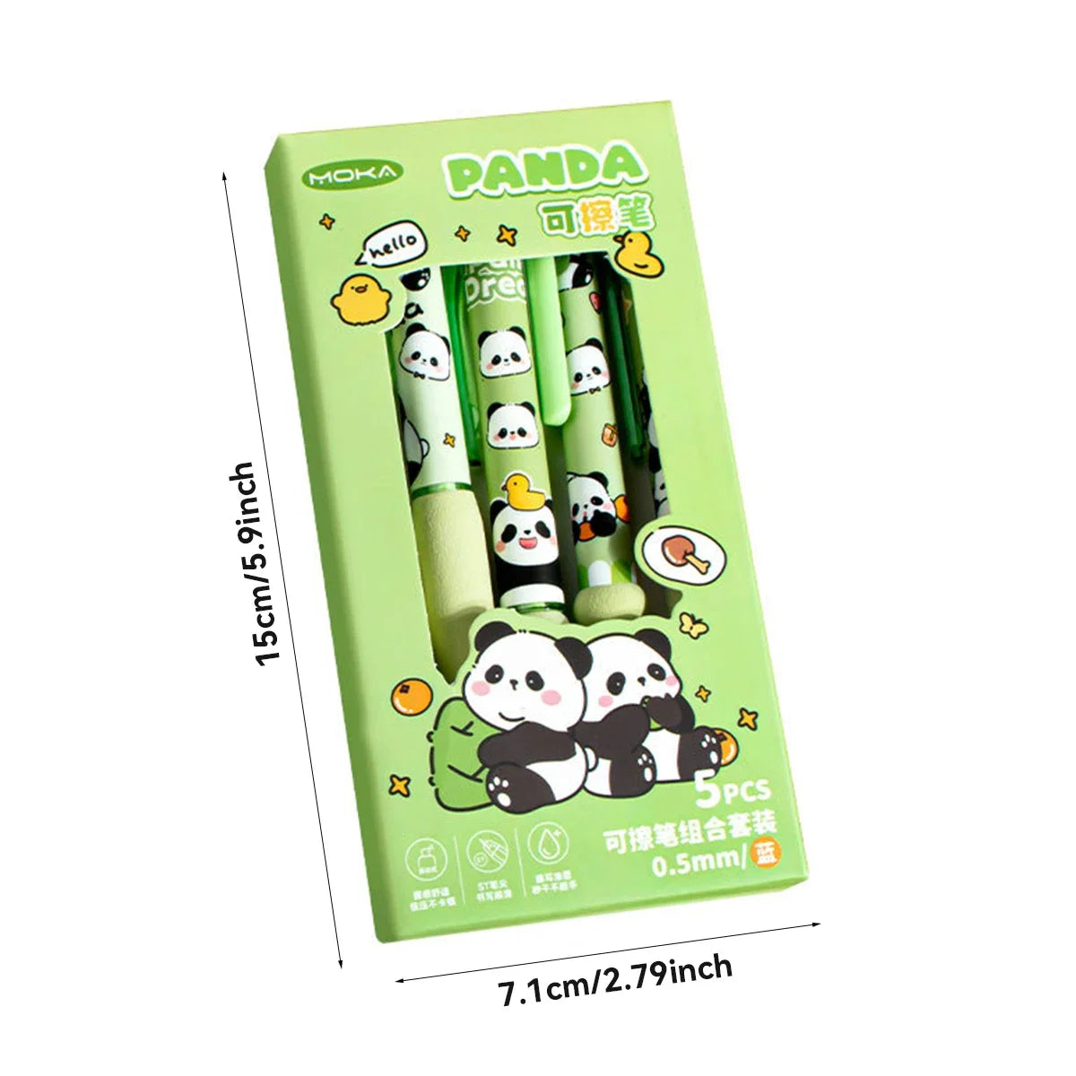 Cute Capybara Animal Gel Pens Erasable & Refillable Ink Pens Smudge-Free Writing for School Office Supplies Stationery Gifts