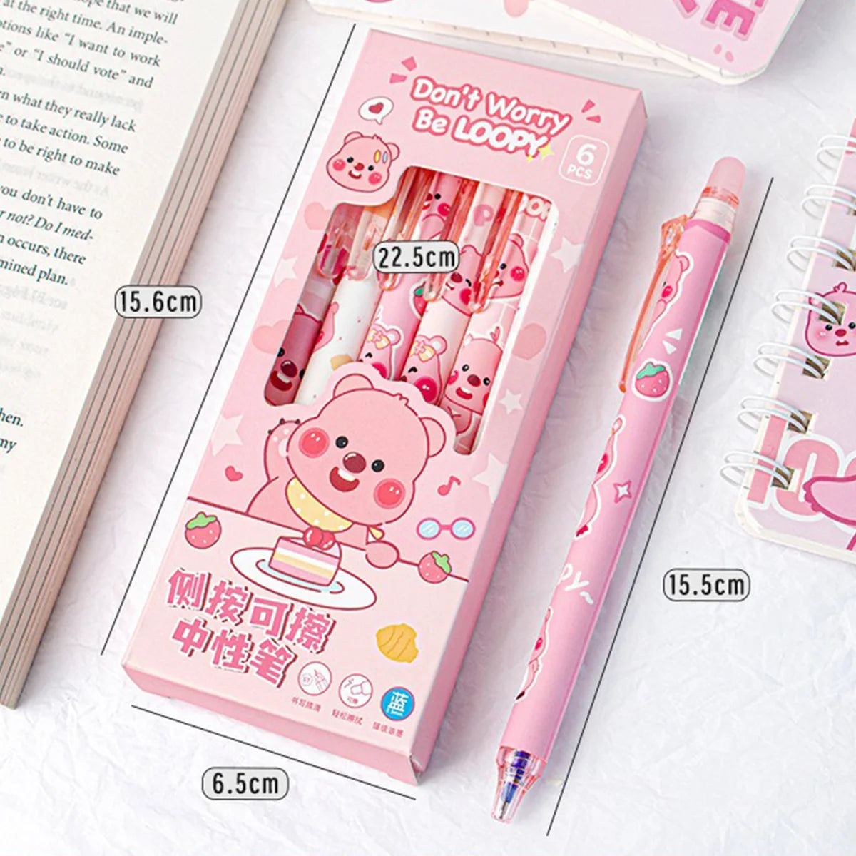 Cute Capybara Animal Gel Pens Erasable & Refillable Ink Pens Smudge-Free Writing for School Office Supplies Stationery Gifts