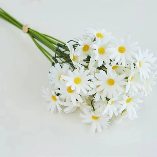 1Pc Artificial Simulation Flowers Handheld Silk Chrysanthemum Wedding Bridal Bouquets Home Vase Outdoor Garden Festival Diy Gift