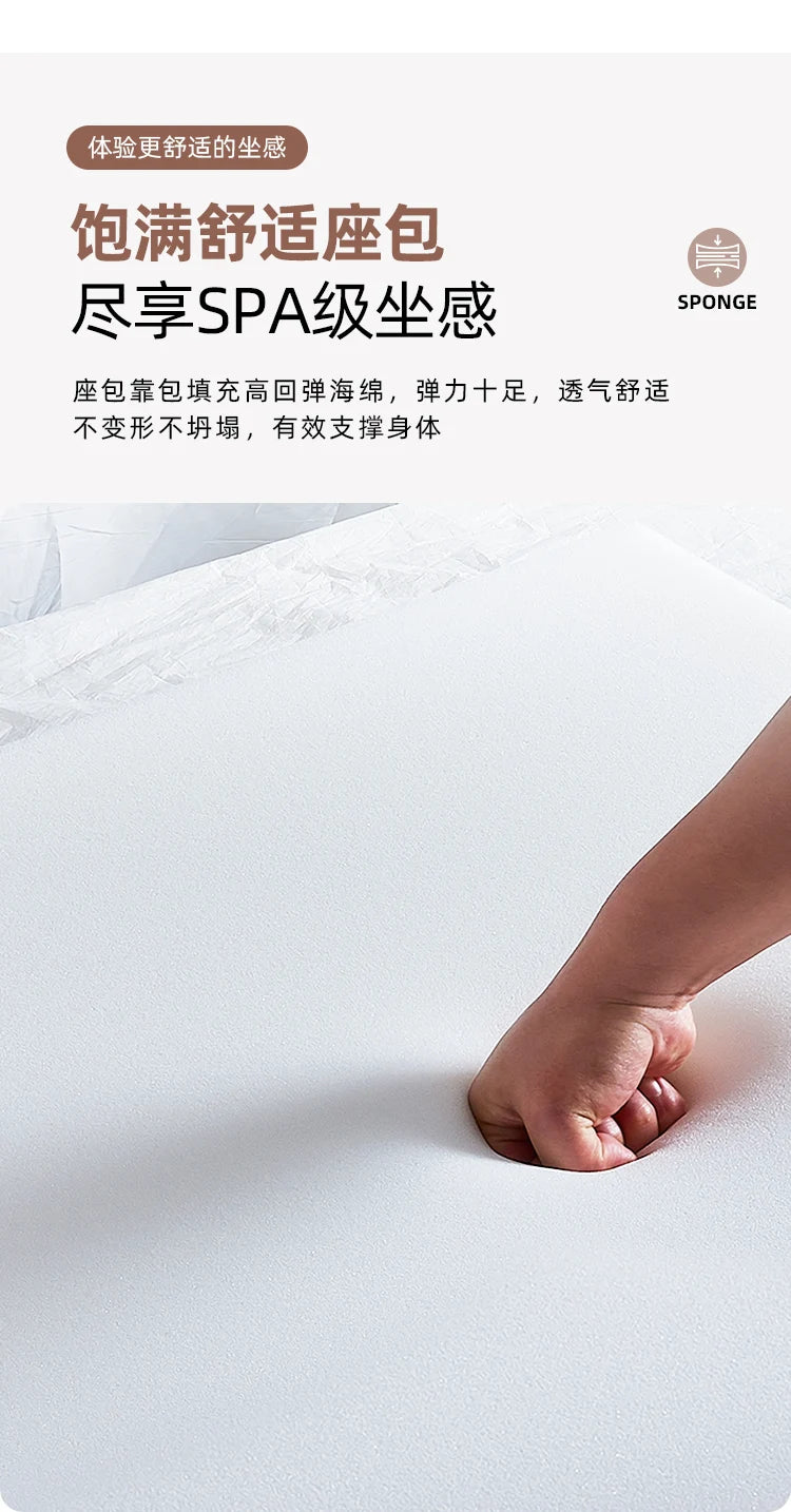 Office Sofa Is Simple, Modern Boss Business Reception, Small Three-person Sleeping Sofa Coffee Table